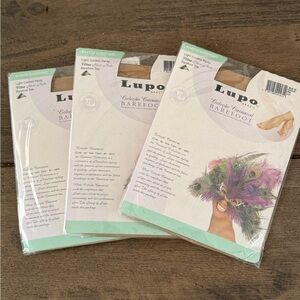 Lupo Brazil •Coleção Carnaval BAREFOOT Light Control Pantyhose Medium (3 pairs)